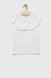 GUESS tricou de bumbac pentru copii culoarea alb PPYX-BDG00B_00X