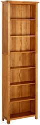 vidaXL Bibliotecă cu 7 rafturi, 60x22x200 cm, lemn masiv de stejar (331743) - comfy