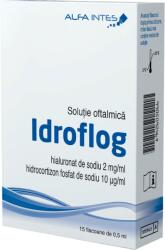 Solutie oftalmica Idroflog, 15 x 0, 5 ml, Alfa Intes