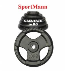 Sportmann Gumírozott súlytárcsa 10kg/31mm Sportmann