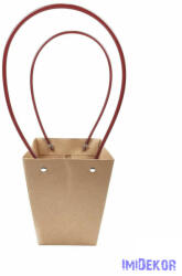  Virág táska nagy trapéz - Natúr