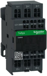  Schneider Electric, TeSys D, LC1D093P7, Mágneskapcsoló, 4kW/9A (400V, AC3), 230V AC 50/60 Hz vezerlés, 1Z+1Ny, rugós csatlakozás, TeSys D (Schneider LC1D093P7) (LC1D093P7)