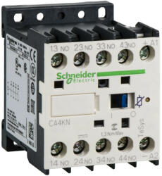 Schneider Electric CA4KN22BW3, kis fogyasztású segédkontaktor 10A, 24V DC vezerlés, 2 Záró + 2 Nyitó érintkező, csavaros csatlakozás (Segédkapcsoló CA4KN22BW3) (CA4KN22BW3)
