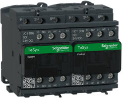  Schneider Electric, Forgásirányváltó magneskapcsoló, 4kW/9A (400V, AC3), 24V DC vezerlés, 1Z+1Ny, csavaros csatlakozás, TeSys D (Schneider LC2D09BD) (LC2D09BD)