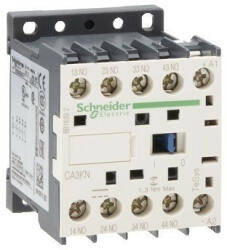  Schneider Electric CA3KN40BD, Segédkontaktor 10A, 24V DC vezerlés, 4 Záró érintkező, csavaros csatlakozás (Segédkapcsoló CA3KN40BD) (CA3KN40BD)
