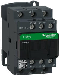 Schneider LC1D12D5, Tesys D mágneskapcsoló, 5.5kW/12A (400V, AC3), 42V AC 50 Hz vezerlés, 1Z+1Ny, csavaros csatlakozás (LC1D12D5)