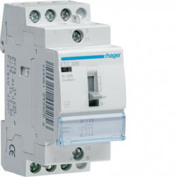  Mágneskapcsoló, 3Z, 25A, 230V AC, I-0-II, moduláris, kézzel is kapcsolható (ETC325)