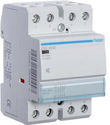 Hager ESD463S, Csendes moduláris kontaktor 63A, 4 Záró érintkező, 24V AC/DC 50 Hz (Hager ESD463S) (ESD463S)