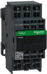 Schneider Electric, TeSys D, LC1D183P7, Mágneskapcsoló, 7, 5kW/18A (400V, AC3), 230V AC 50/60 Hz vezerlés, 1Z+1Ny, rugós csatlakozás, TeSys D (Schneider LC1D183P7) (LC1D183P7)