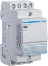 Hager Csendes moduláris kontaktor 25A, 2 Záró + 2 Nyitó érintkező, 230V AC 50 Hz (Hager ESC427S) (ESC427S)