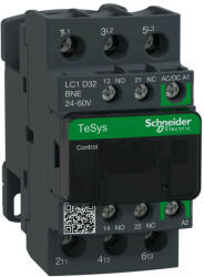  Schneider LC1D32BNE, Tesys D Green mágneskapcsoló, 15kW/32A (400V, AC3), 24. . 60V AC/DC vezerlés, 1Z+1Ny, csavaros csatlakozás (LC1D32BNE)