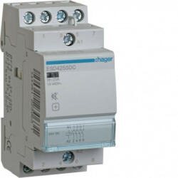 Hager ESD425SDC Csendes mágneskapcsoló, 4Z, 25A, 24V DC, moduláris (ESD425SDC)