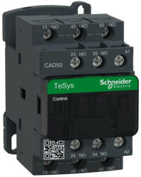  Schneider Electric CAD50D7, Segédkontaktor 10A, 42V AC 50/60 Hz vezerlés, 5 Záró érintkező, csavaros csatlakozás (Segédkapcsoló CAD50D7) (CAD50D7)