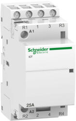 Schneider Electric, Moduláris kontaktor 25A, 2 Záró + 2 Nyitó érintkező, 220-240V AC 50 Hz (Schneider A9C20838) (A9C20838)