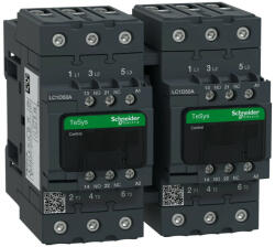 Schneider Electric, Forgásirányváltó magneskapcsoló, 22kW/50A (400V, AC3), 110V AC 50/60 Hz vezerlés, 1Z+1Ny, csavaros csatlakozás, TeSys D Everlink Everlink (Schneider LC2D50AF7) (LC2D50AF7)