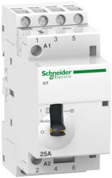  Schneider Electric, Moduláris kontaktor 25A, kézi kapcsolással, 4 Záró érintkező, 220-240V AC 50 Hz (Schneider A9C21834) (A9C21834)