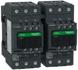 Schneider Electric, Forgásirányváltó magneskapcsoló, 30kW/65A (400V, AC3), 230V AC 50/60 Hz vezerlés, 1Z+1Ny, csavaros csatlakozás, TeSys D Everlink Everlink (Schneider LC2D65AP7) (LC2D65AP7)