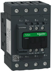 Schneider Electric, TeSys D Everlink, LC1DT60AE7, Mágneskapcsoló, 60A (400V, AC1), 4 pólus, 4 Záró főérintkező, 48V AC 50/60 Hz vezerlés, csavaros csatlakozás, TeSys D Everlink (Schneider LC1DT60AE7)