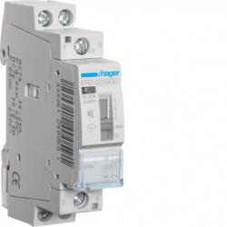  Hager ERD225SDC Csendes mágneskapcsoló kézi kapcsolással, 2Z, 25A, 24V DC, I-0-II, moduláris (ERD225SDC)