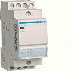 Hager Moduláris kontaktor 25A, 3 Záró érintkező, 230V AC 50 Hz (Hager ESC325) (ESC325)