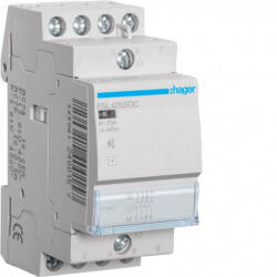  Hager ESL425SDC Csendes mágneskapcsoló 4Z 25A 12V DC 50 Hz (ESL425SDC)