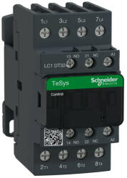 Schneider Electric, TeSys D, LC1DT32F7, Mágneskapcsoló, 32A (400V, AC1), 4 pólus, 4 Záró főérintkező, 110V AC 50/60 Hz vezerlés, csavaros csatlakozás, TeSys D (Schneider LC1DT32F7) (LC1DT32F7)