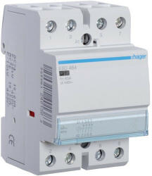  Hager ESD464, Moduláris kontaktor 63A, 4 Nyitó érintkező, 24V AC 50 Hz (Hager ESD464) (ESD464)