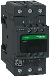 Schneider Electric, TeSys D Everlink, LC1D50AM7, Mágneskapcsoló, 22kW/50A (400V, AC3), 220V AC 50/60 Hz vezerlés, 1Z+1Ny, csavaros csatlakozás, TeSys D Everlink (Schneider LC1D50AM7) (LC1D50AM7)