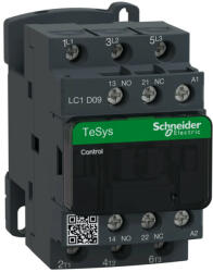  Schneider LC1D09E5, Tesys D mágneskapcsoló, 4kW/9A (400V, AC3), 48V AC 50 Hz vezerlés, 1Z+1Ny, csavaros csatlakozás (LC1D09E5)