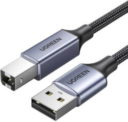 USB 2.0 A-B kábel UGREEN, 5 m (fekete)