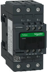  Schneider Electric, TeSys D Everlink, LC1D40AD7, Mágneskapcsoló, 18, 5kW/40A (400V, AC3), 42V AC 50/60 Hz vezerlés, 1Z+1Ny, csavaros csatlakozás, TeSys D Everlink (Schneider LC1D40AD7) (LC1D40AD7)