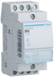 Hager ESD326S Csendes mágneskapcsoló 3Ny 25A 24V AC/DC 50 Hz (ESD326S)