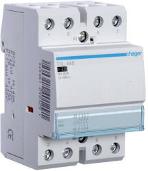 Hager Moduláris kontaktor 40A, 4 Záró érintkező, 12V AC 50 Hz (Hager ESL440) (ESL440)