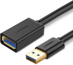 UGREEN 0, 5 m-es hosszabbító USB 3.0 kábel (fekete) - szalaialkatreszek