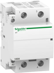 Schneider Electric, Moduláris kontaktor 100A, 2 Záró érintkező, 220-240V AC 50 Hz (Schneider A9C20882) (A9C20882)