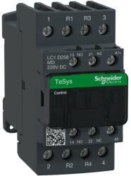 Schneider Electric, TeSys D, LC1D258MD, Mágneskapcsoló, 40A (400V, AC1), 4 pólus, 2 Záró + 2 Nyitó főérintkező, 220V DC vezerlés, csavaros csatlakozás, TeSys D (Schneider LC1D258MD) (LC1D258MD)