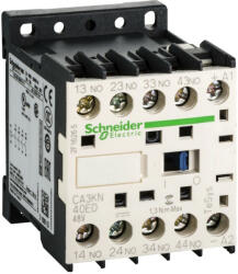 Schneider Electric CA3KN40ED, Segédkontaktor 10A, 48V DC vezerlés, 4 Záró érintkező, csavaros csatlakozás (Segédkapcsoló CA3KN40ED) (CA3KN40ED)
