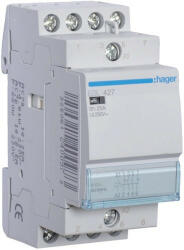  Hager Moduláris kontaktor 25A, 2 Záró + 2 Nyitó érintkező, 12V AC 50 Hz (Hager ESL427) (ESL427)
