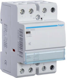 Hager Csendes moduláris kontaktor 40A, 3 Záró érintkező, 230V AC 50 Hz (Hager ESC340S) (ESC340S)
