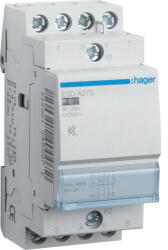  Hager Csendes moduláris kontaktor 25A, 2 Záró + 2 Nyitó érintkező, 24V AC/DC 50 Hz (Hager ESD427S) (ESD427S)