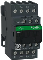Schneider Electric, TeSys D, LC1DT32M7, Mágneskapcsoló, 32A (400V, AC1), 4 pólus, 4 Záró főérintkező, 220V AC 50/60 Hz vezerlés, csavaros csatlakozás, TeSys D (Schneider LC1DT32M7) (LC1DT32M7)