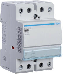  Hager ESL263, Moduláris kontaktor 63A, 2 Záró érintkező, 12V AC 50 Hz (Hager ESL263) (ESL263)