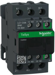  Schneider LC1D38BNE, Tesys D Green mágneskapcsoló, 18.5kW/38A (400V, AC3), 24. . 60V AC/DC vezerlés, 1Z+1Ny, csavaros csatlakozás (LC1D38BNE)