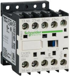 Schneider Electric CA3KN40GD, Segédkontaktor 10A, 125V DC vezerlés, 4 Záró érintkező, csavaros csatlakozás (Segédkapcsoló CA3KN40GD) (CA3KN40GD)
