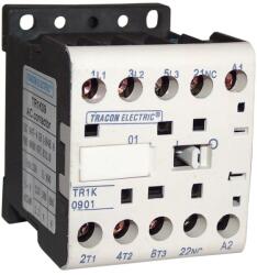 Tracon Electric Tracon TR1K0610 Segédkontaktor 660V, 50Hz, 6A, 2, 2kW, 230V AC, 3×NO+1×NO (TR1K0610) - elektrikstore