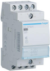  Hager ESL427SDC Csendes mágneskapcsoló 2Z + 2Ny 25A 12V DC 50 Hz (ESL427SDC)