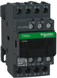 Schneider Electric, TeSys D, LC1DT25E7, Mágneskapcsoló, 25A (400V, AC1), 4 pólus, 4 Záró főérintkező, 48V AC 50/60 Hz vezerlés, csavaros csatlakozás, TeSys D (Schneider LC1DT25E7) (LC1DT25E7)