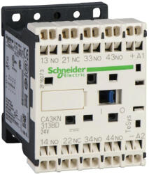 Schneider Electric CA3KN223BD, Segédkontaktor 10A, 24V DC vezerlés, 2 Záró + 2 Nyitó érintkező, rugós csatlakozás (Segédkapcsoló CA3KN223BD) (CA3KN223BD)
