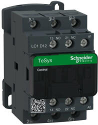  Schneider Electric, TeSys D, LC1D12E7, Mágneskapcsoló, 5, 5kW/12A (400V, AC3), 48V AC 50/60 Hz vezerlés, 1Z+1Ny, csavaros csatlakozás, TeSys D (Schneider LC1D12E7) (LC1D12E7)