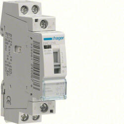 Hager ERC216 Relé, 2Z, 16A, 230V AC, I-0-II, moduláris (ERC216)